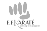 logo noir et blanc association ffkarate